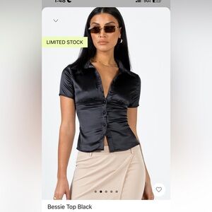 Princess Polly black button top